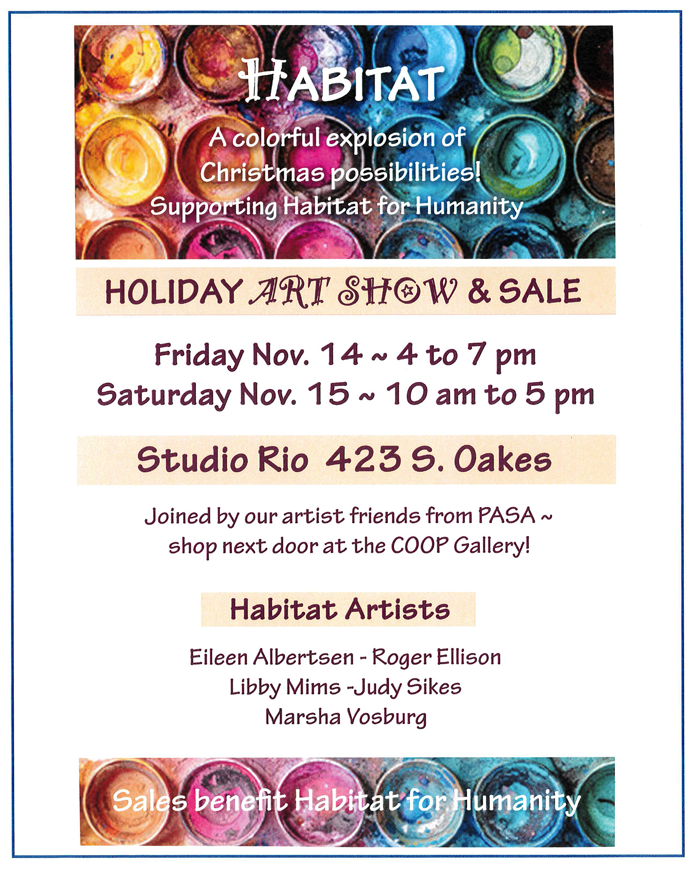 Habitat Show & Art SaleFlyer