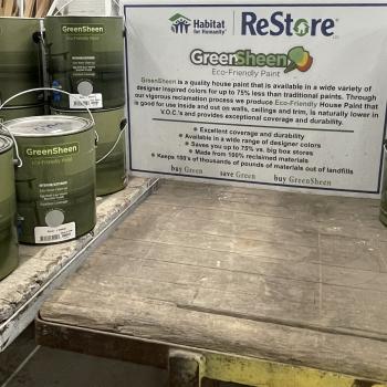 1 gal. Green Sheen with sign